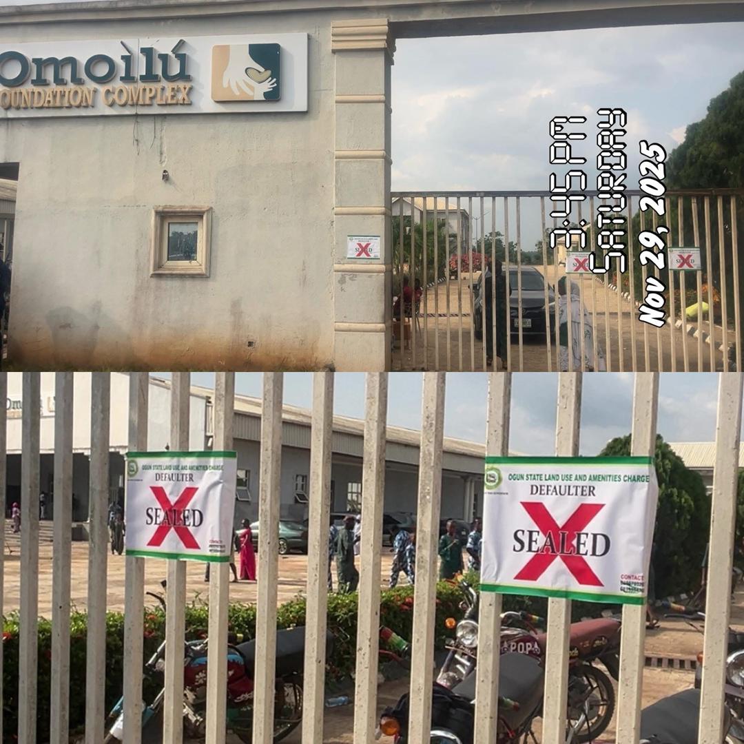 OGUN STATE GOVERNMENT SEALS BURUJI KASHAMU’S OMO ILU HALL OVER N7.5M TAX DEBT